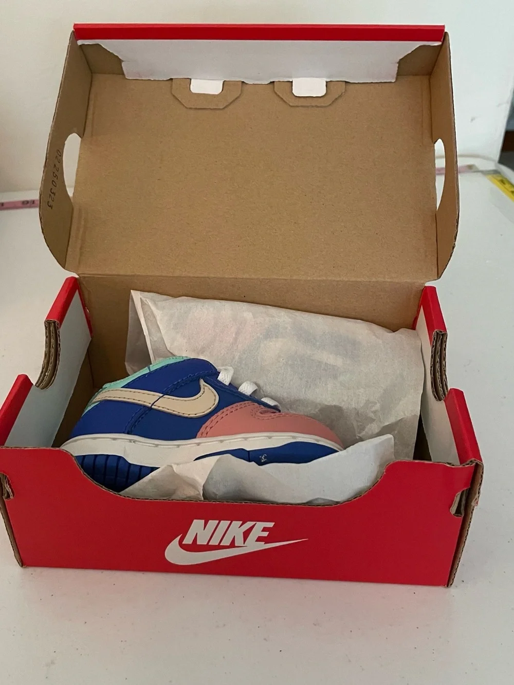 Nike Kids Colorblock Sneakers in Pink, Blue & Mint